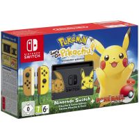 Nintendo Switch Pikachu & Eevee Limited Edition + Poké Ball Plus + Игра Pokémon: Let's Go, Pikachu!
