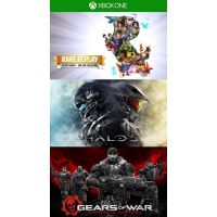 Rare Replay + Halo 5 + Gears of war: Ultimate Edition (русская версия) (ваучер на скачивание) (Xbox One)