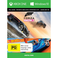 Forza Horizon 3 + Hot Wheels (ваучер на скачивание) (русская версия) (Xbox One)