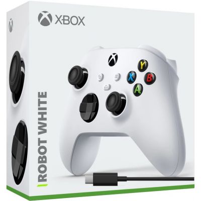 Геймпад Microsoft Xbox Series X, S (Robot White) + USB Type-C кабель