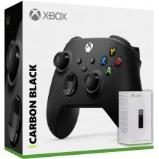 Microsoft Xbox Series X | S Wireless Controller with Bluetooth (Carbon Black) + Адаптер беспроводного геймпада для Windows (Upgrade Version)