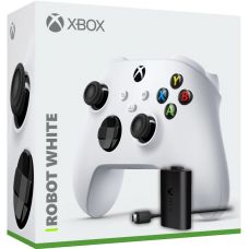 Геймпад Microsoft Xbox Series X, S (Robot White) + Play & Charge Kit