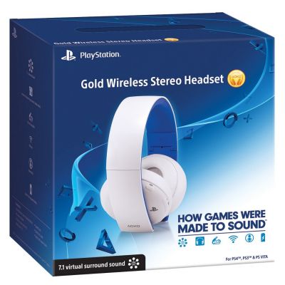 Sony Gold Wireless Stereo Headset (white)