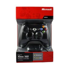 Джойстик беспроводной Wireless Controller Xbox 360 + Ресивер для PC (black)