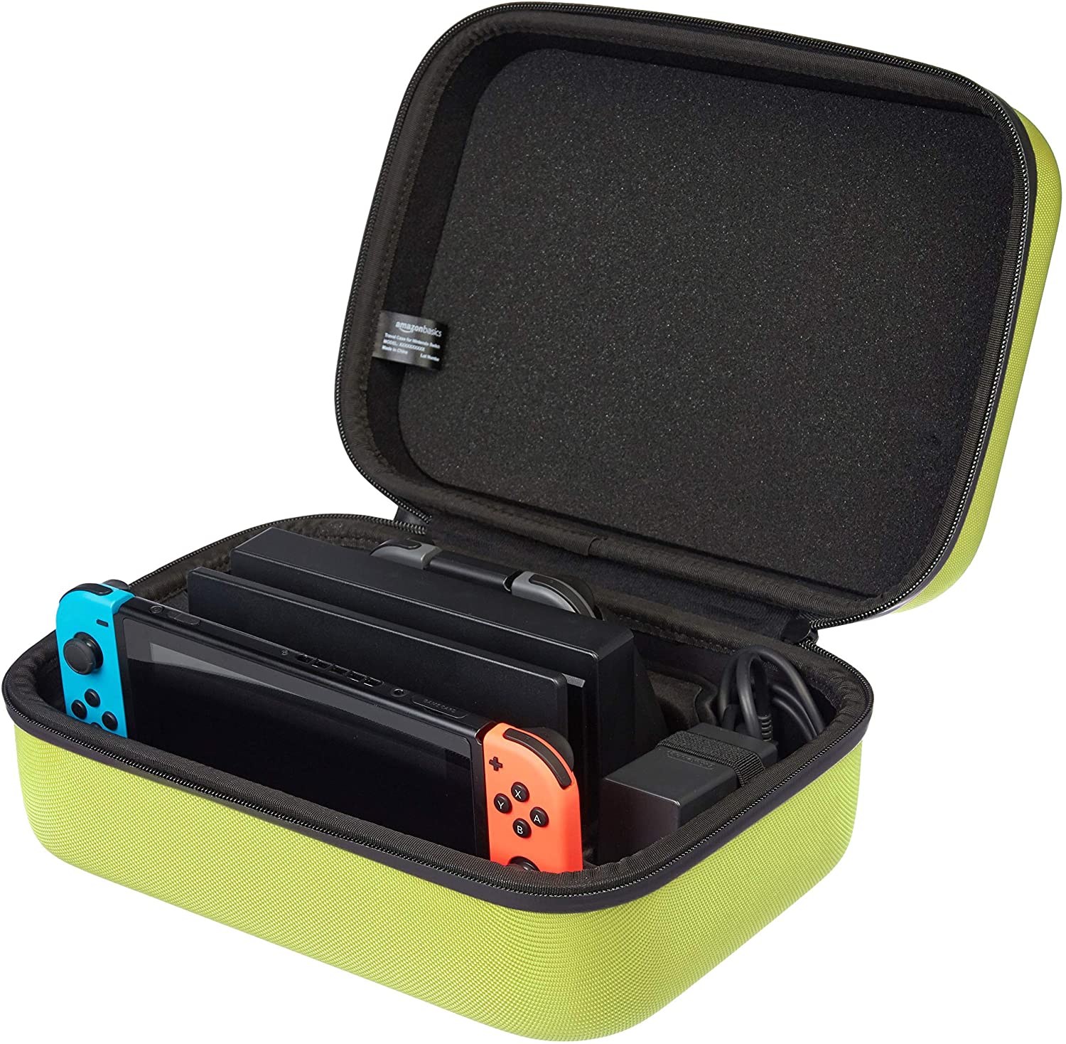Купить Amazon Basics Nintendo Switch Storage and Travel Case (Neon Yellow) для Nintendo Switch с