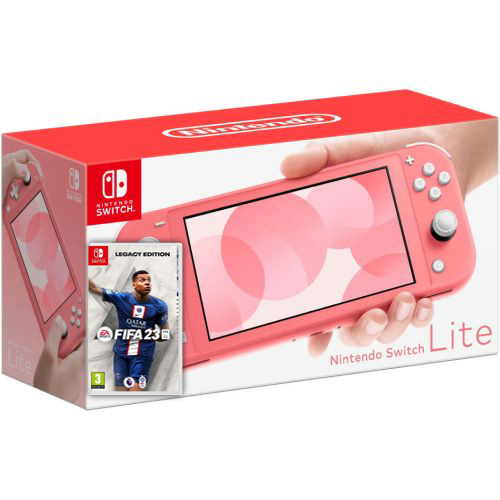 Купить Nintendo Switch Lite Coral + Игра FIFA 23 Legacy Edition в Киеве ...