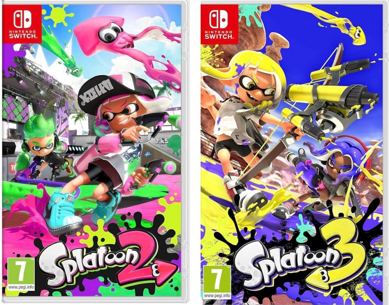 Купить Splatoon 2 + Splatoon 3 Double Pack для Nintendo