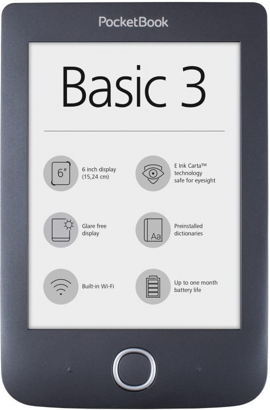 ≡ Электронная книга PocketBook 614 Basic 3 Black (PB614-2-E-CIS ...