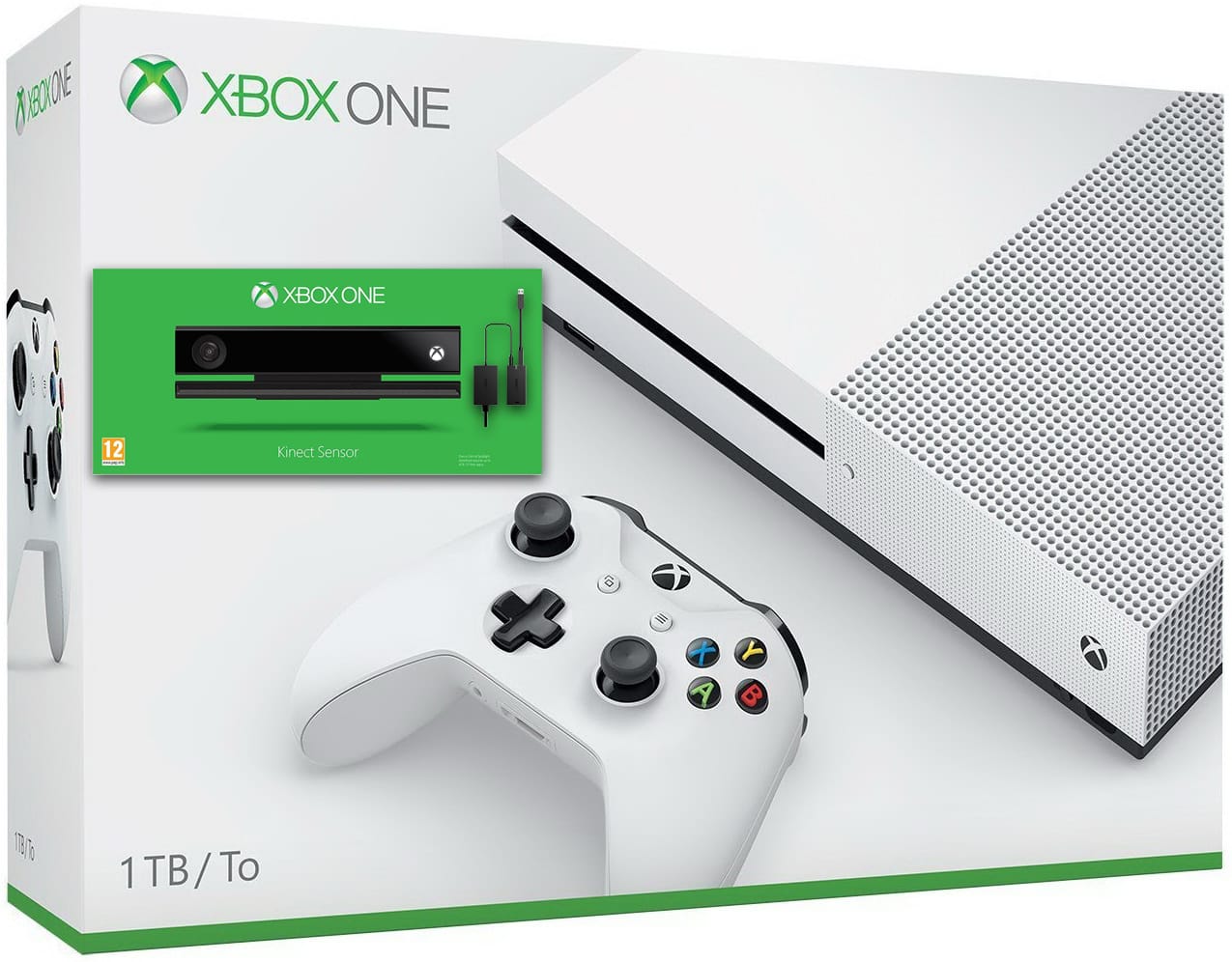 ≡ Microsoft Xbox One S 1Tb White + Adapter Kinect + Kinect – купить в ...