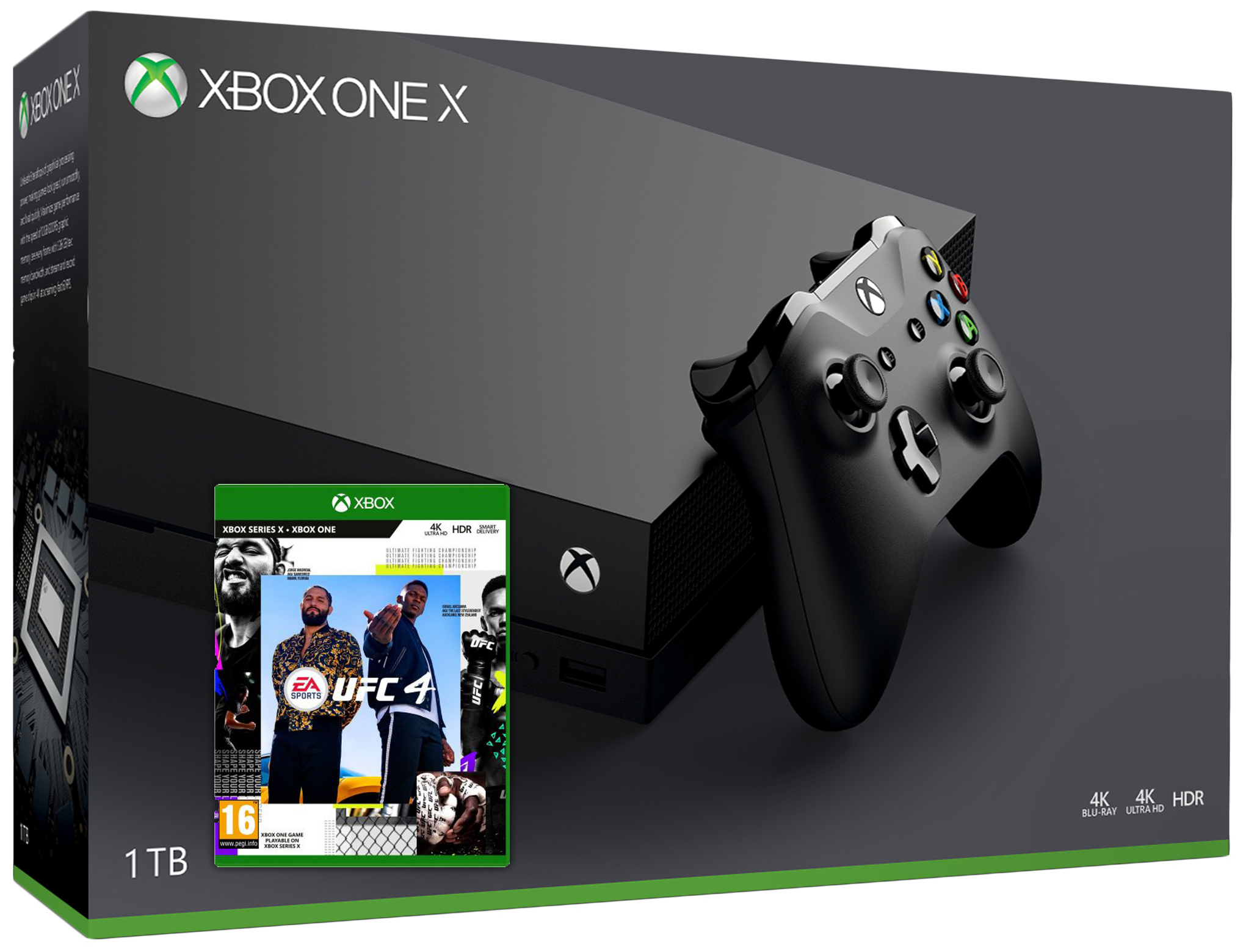 ≡ Microsoft Xbox One X 1Tb + UFC 4 (русская версия) – купить в интернет ...