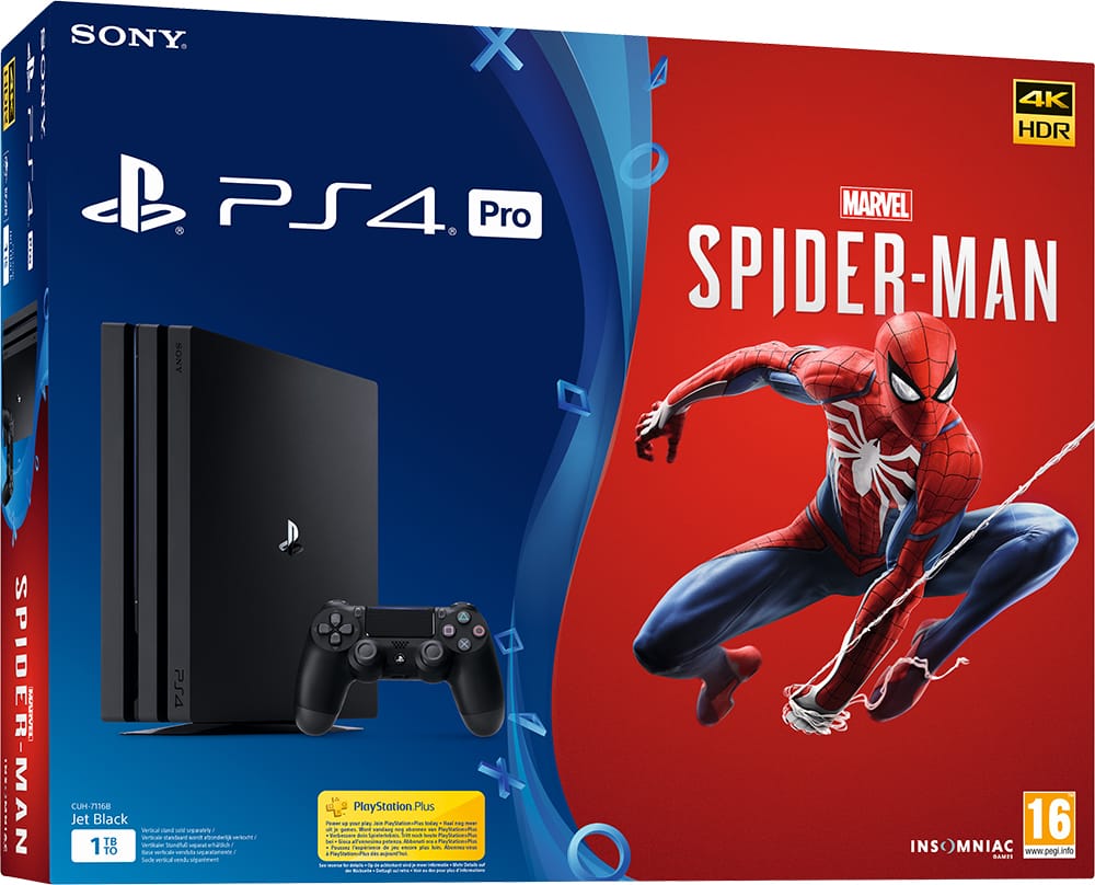 ≡ Sony Playstation 4 PRO 1Tb + Spider-Man (русская версия) – купить в ...