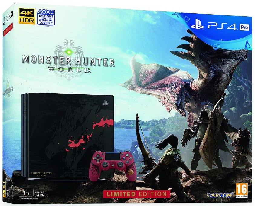 ≡ Sony Playstation 4 PRO 1Tb Limited Edition Monster Hunter: World ...