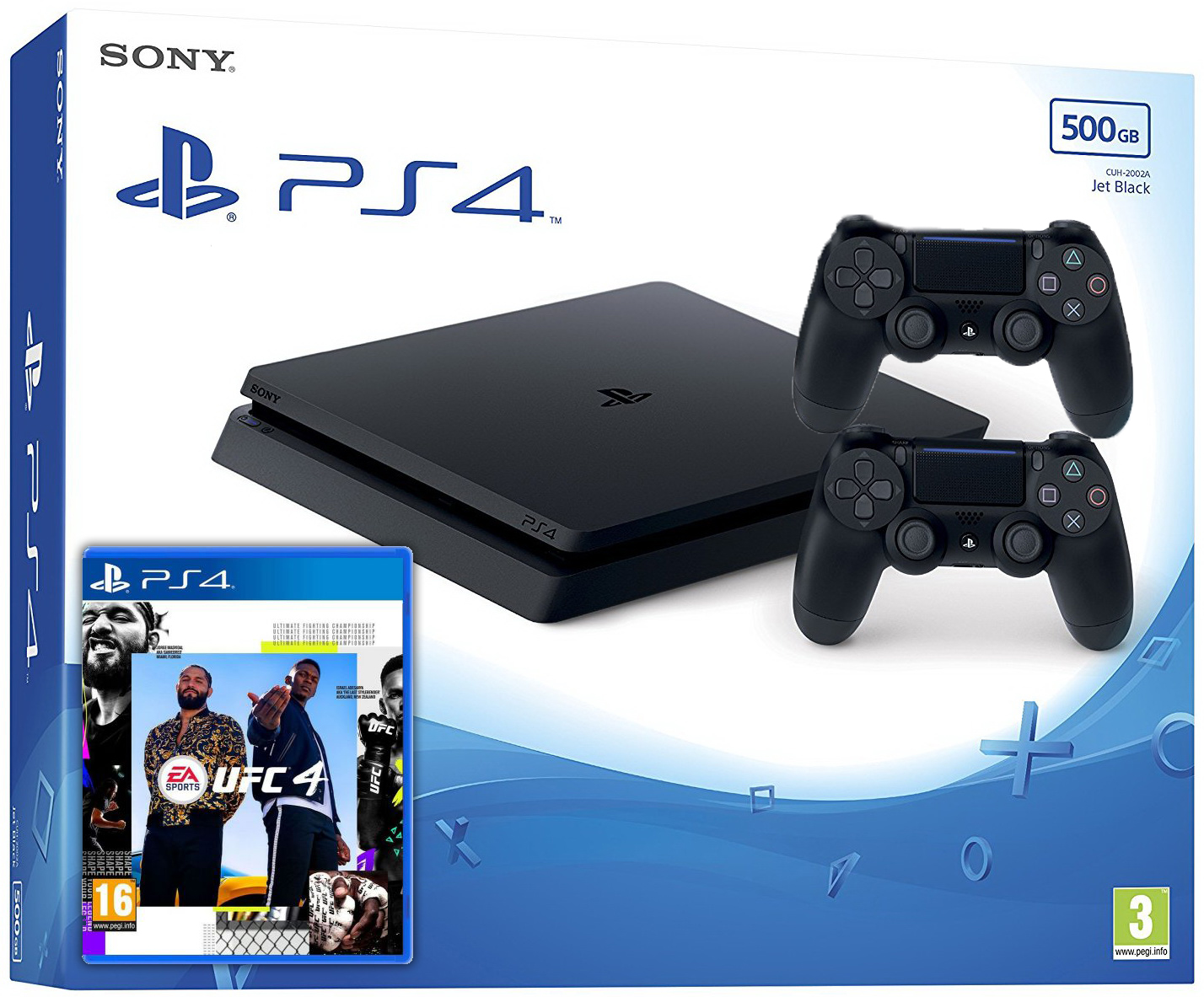 ≡ Игровая консоль Sony Playstation 4 Slim 500Gb + UFC 4 (русская версия ...