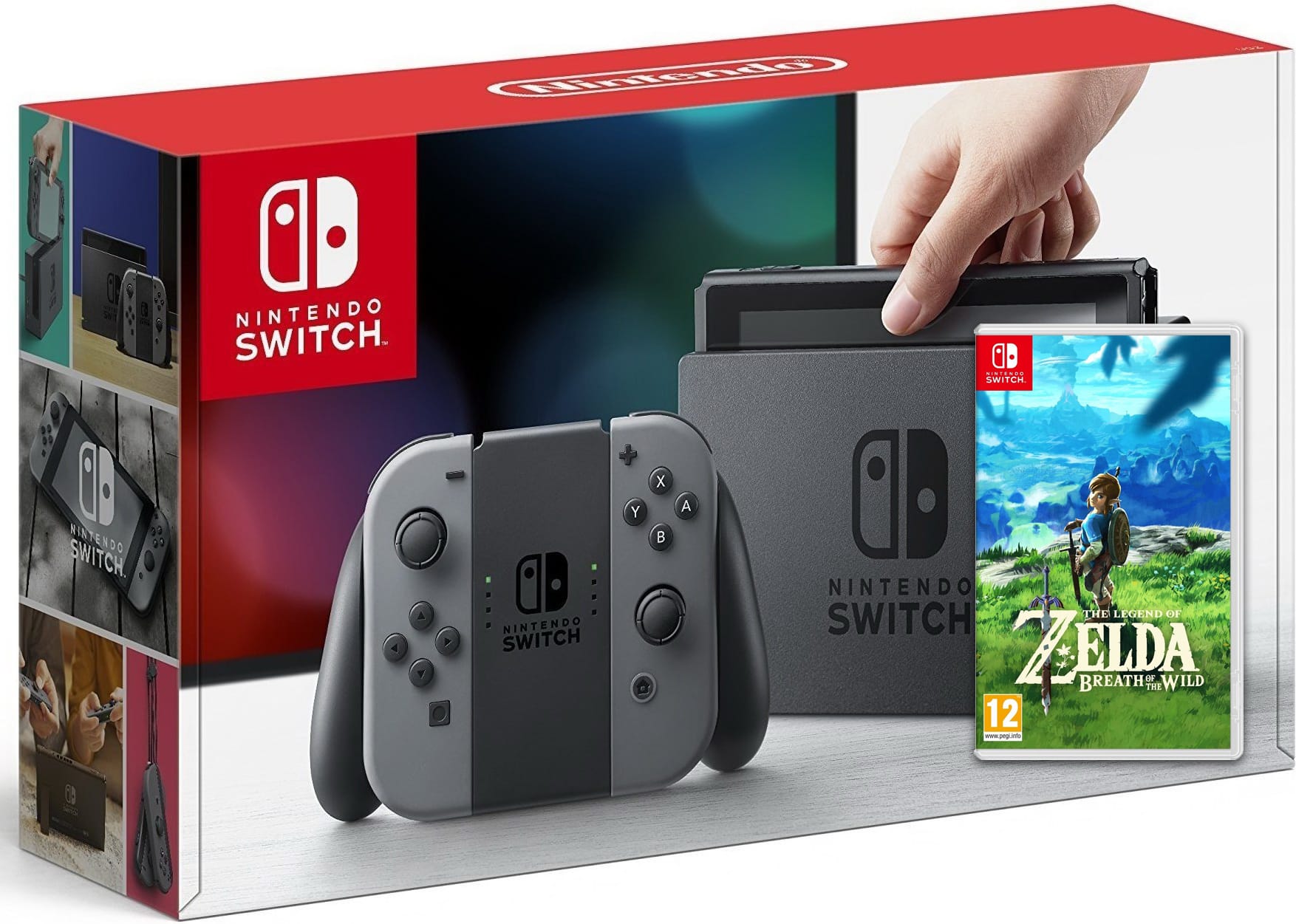 Купить Nintendo Switch Gray + The Legend of Zelda: Breath of the Wild в ...