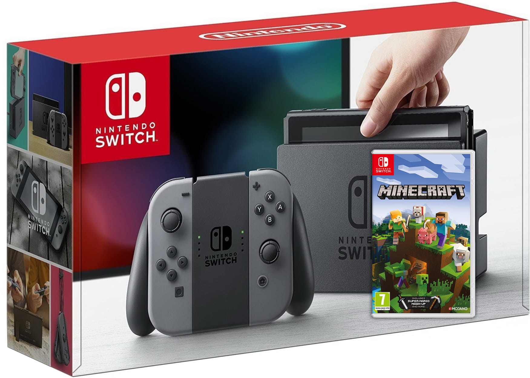 Купить Nintendo Switch Gray + Minecraft в Киеве с доставкой по Украине –  цены | Up2Date