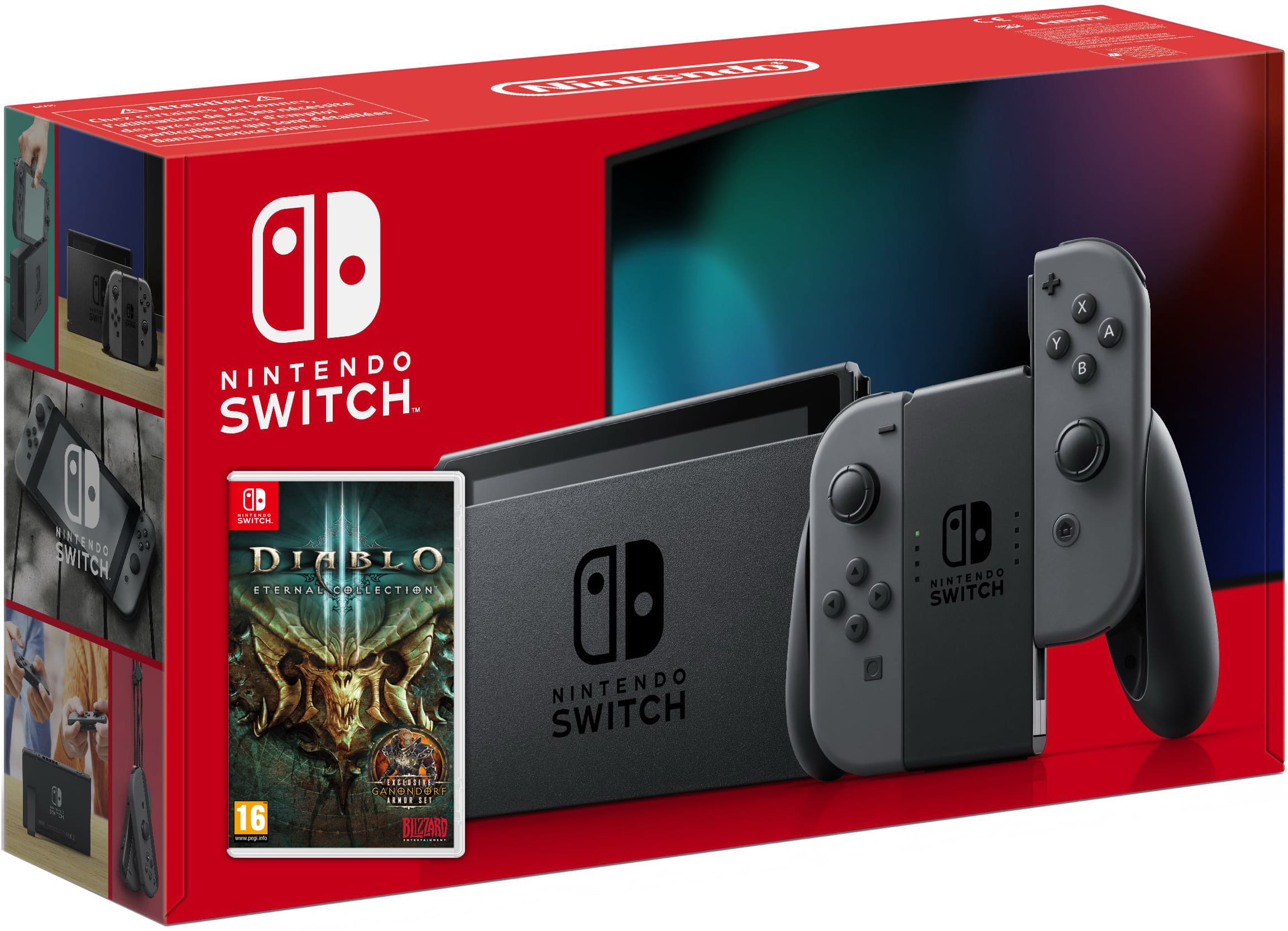 Купить Nintendo Switch Gray (Upgraded) + Diablo III: Eternal Collection в  Киеве с доставкой по Украине – цены | Up2Date