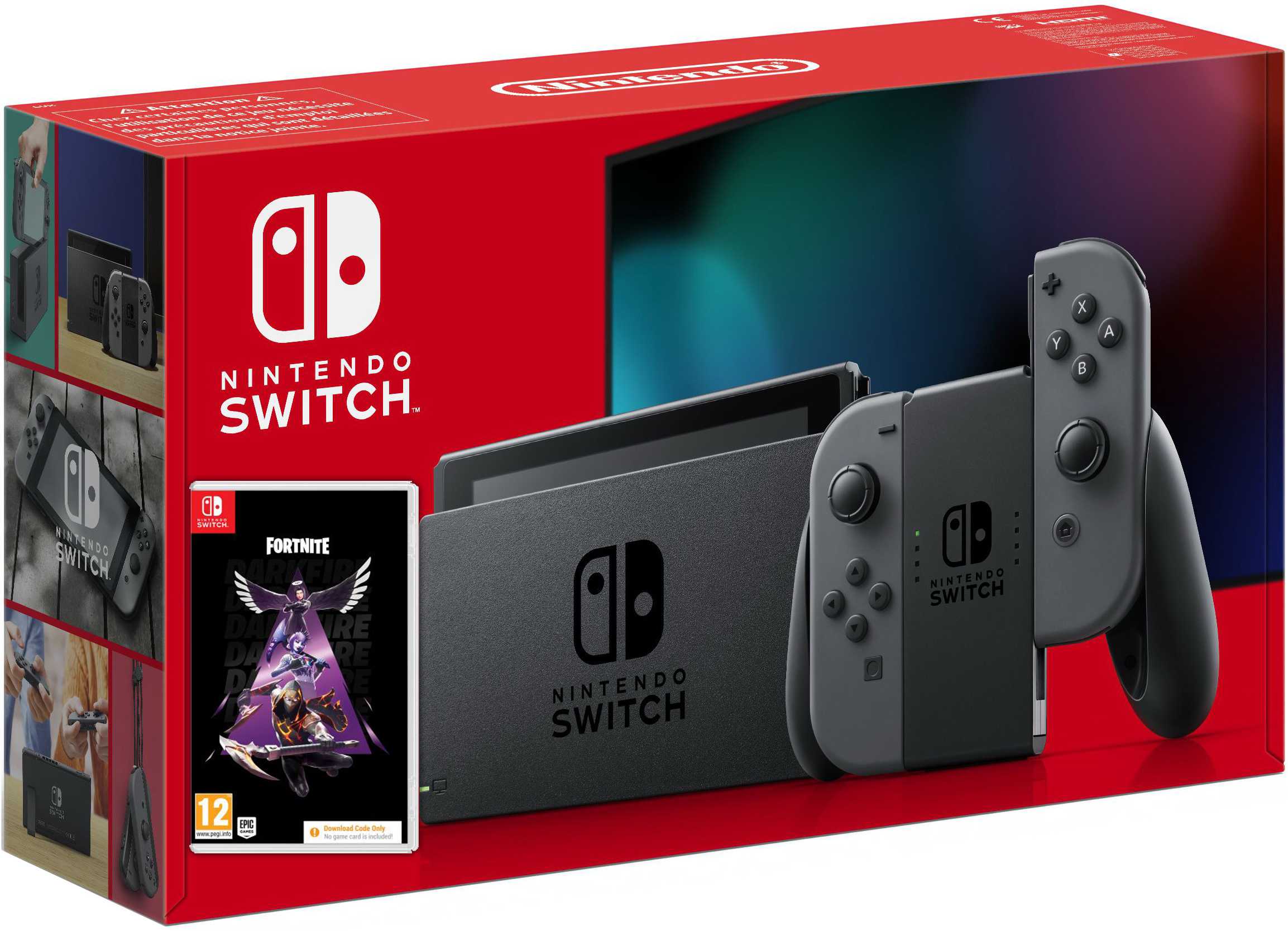 Купить Nintendo Switch Gray (Upgraded) + Fortnite Darkfire Bundle в Киеве с  доставкой по Украине – цены | Up2Date