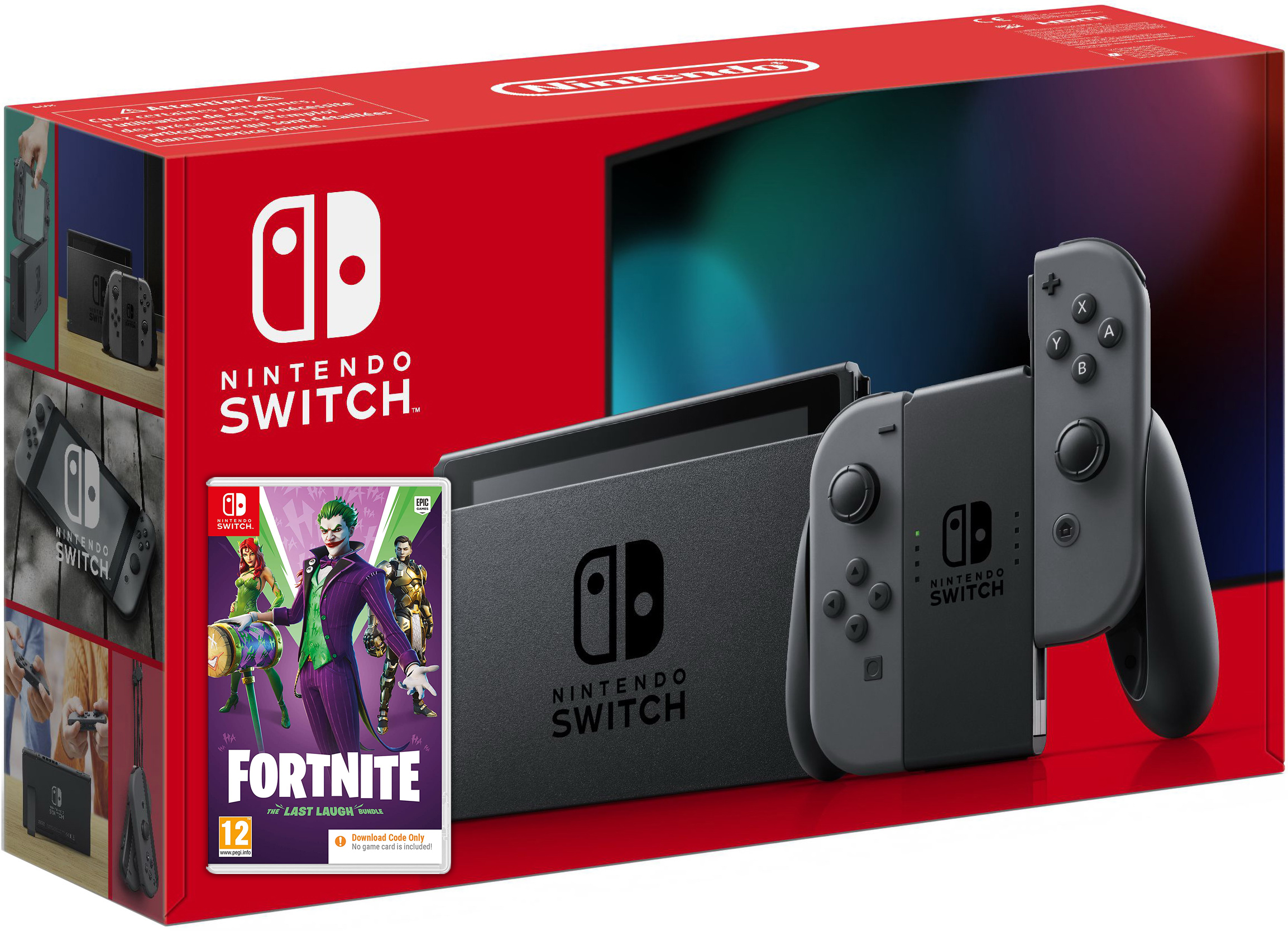 Купить Nintendo Switch Gray (Upgraded) + Fortnite: The Last Laugh Bundle в  Киеве с доставкой по Украине – цены | Up2Date