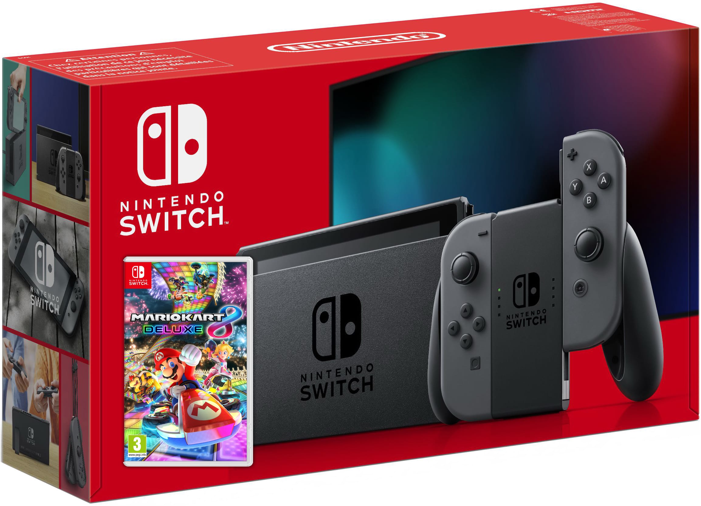 Купить Nintendo Switch Gray (Upgraded version) + Mario Kart 8 Deluxe в  Киеве с доставкой по Украине – цены | Up2Date