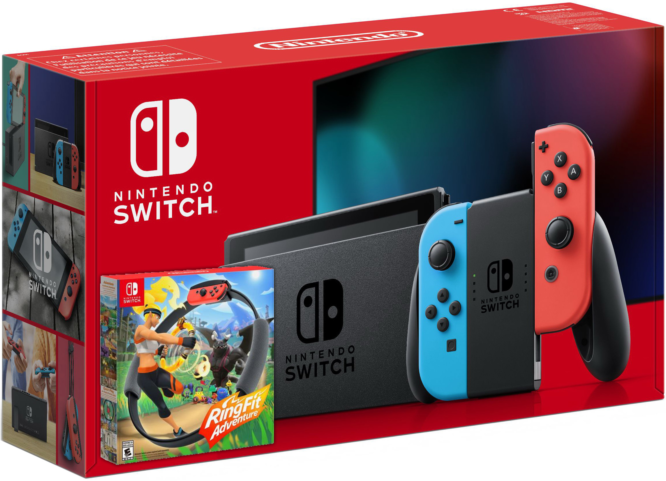 ≡ Nintendo Switch Neon Blue-Red (Upgraded version) + Ring Fit Adventure –  купить в интернет-магазине Up2date, цены в Киеве и Украине