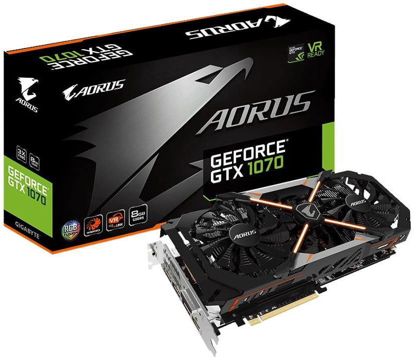≡ GIGABYTE GeForce GTX 1070 8G AORUS (GV-N1070AORUS-8GD) – купить в ...