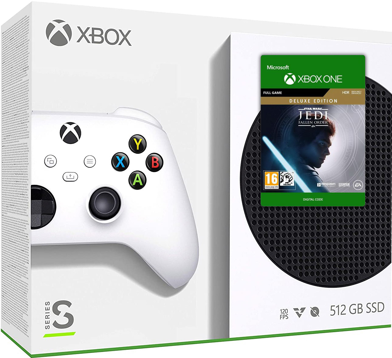 ≡ Microsoft Xbox Series S 512Gb + Star Wars Jedi: Fallen Order Deluxe  Edition (русская версия) – купить в интернет-магазине Up2date, цены в Киеве  и Украине