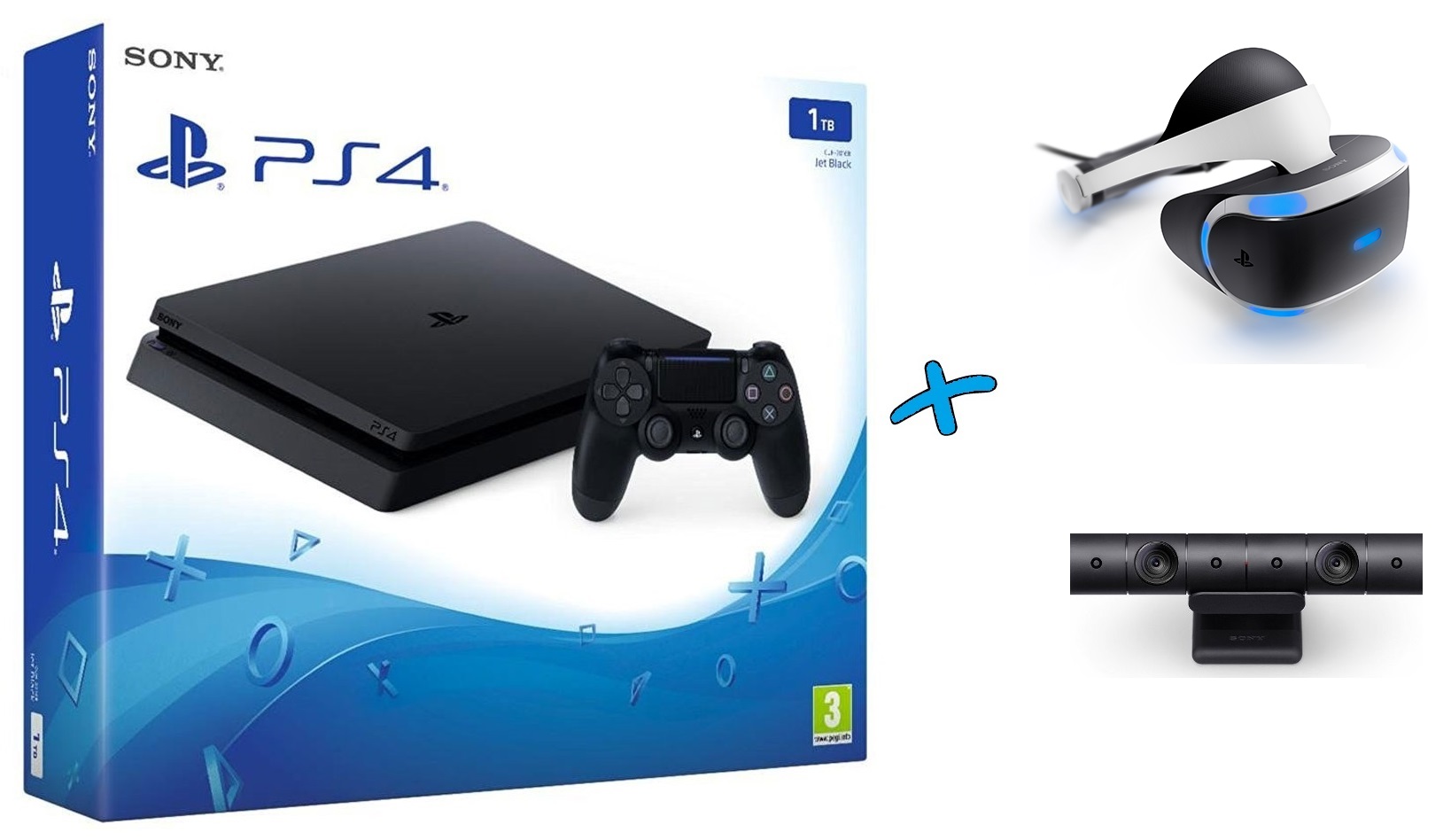 Sony Playstation 4 Slim 1Tb + PlayStation VR + Камера