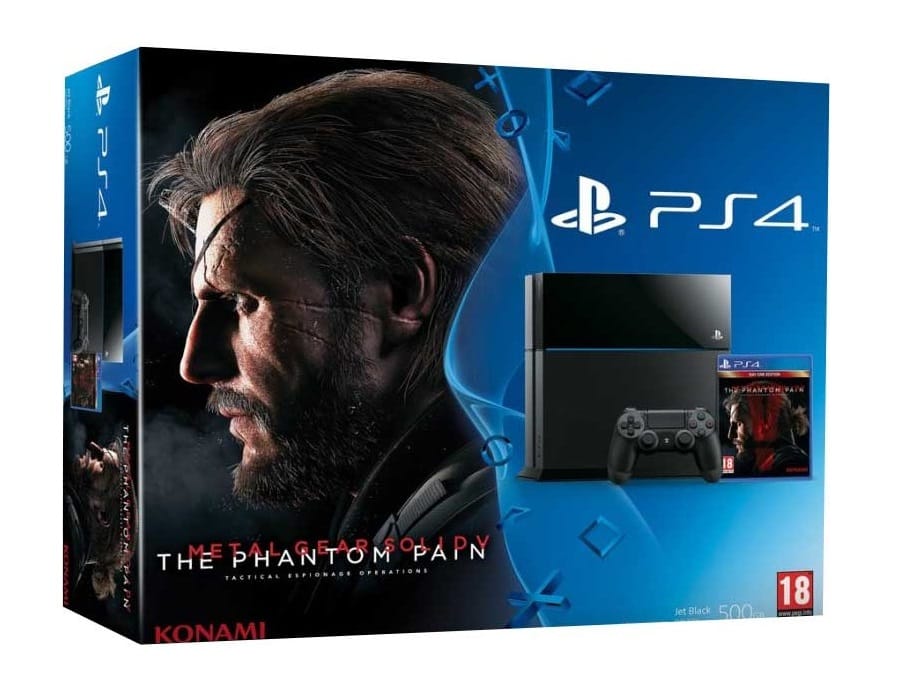 Sony PlayStation 4 500Gb + Игра Metal Gear Solid V: The Phantom Pain (русская версия)